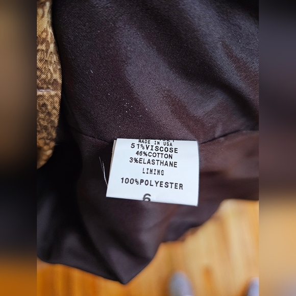 Rare Vintage Cache Women's 3 Piece Set - Jacket/Tank/Pants Pant Suit Snake Skin - Picture 14 of 16